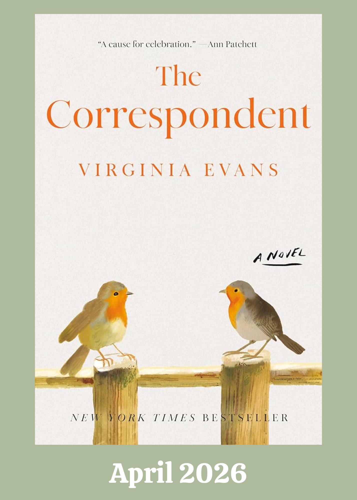 Book Club March 2026- The Correspondent 