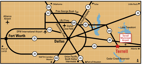 Airport Location Map